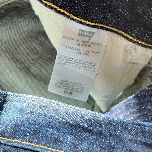 LEVIS THE ORIGINAL JEANS MID RISE SKINNY BLUE WOMENS SIZE 12 M - Picture 7 of 8